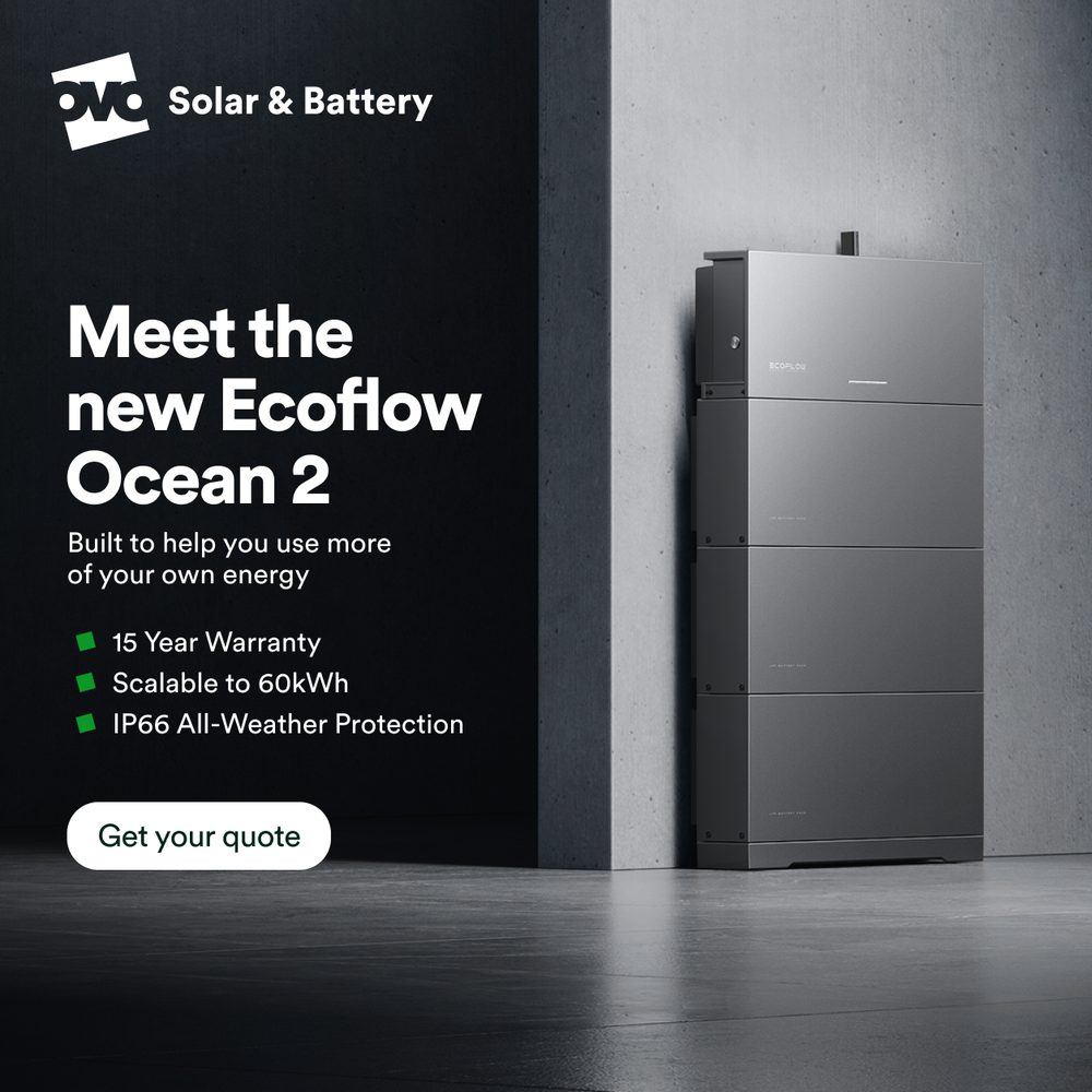Meet the new EcoFlow Ocean 2. 15 year warranty, scalable to 60 kWh, IP66 all-weather protection